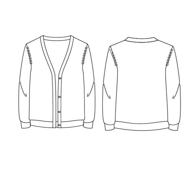 毛線開衫款式圖與毛衫針織設(shè)計的藝術(shù)